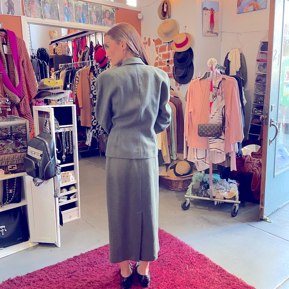 Gianni Sport 100% wool skirt suit